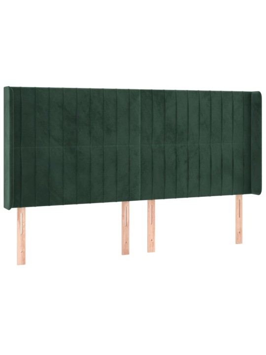Kontinentaalvoodi madrats, led, tumeroheline, 200x200 cm, samet