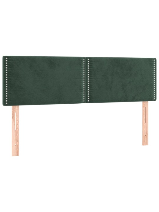 Kontinentaalvoodi madrats, LED, tumeroheline, 140x190 cm, samet