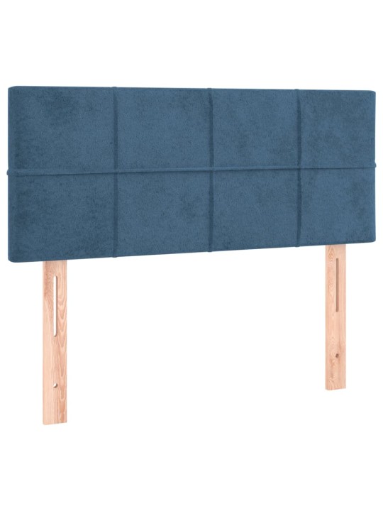 KONTINENTAALVOODI MADRATS, LED, TUMESININE, 90X200 CM, SAMET