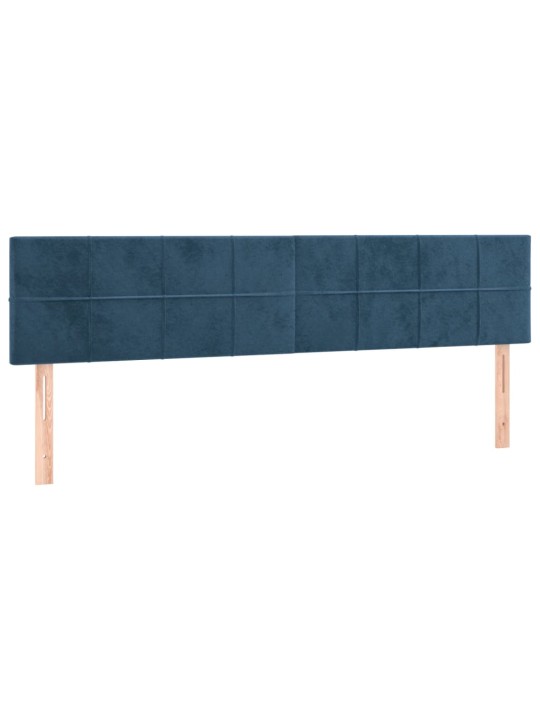 Kontinentaalvoodi madrats, LED, tumesinine, 180x200 cm, samet
