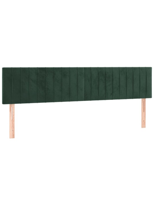 Kontinentaalvoodi madrats, LED, tumeroheline, 160x200 cm, samet