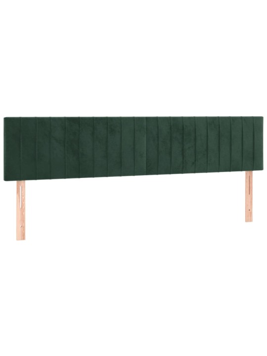 Kontinentaalvoodi madrats, LED, tumeroheline, 180x200 cm, samet