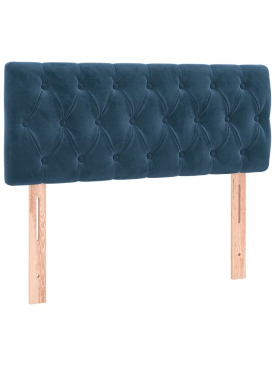 Kontinentaalvoodi madrats, LED, tumesinine, 90x190 cm, samet
