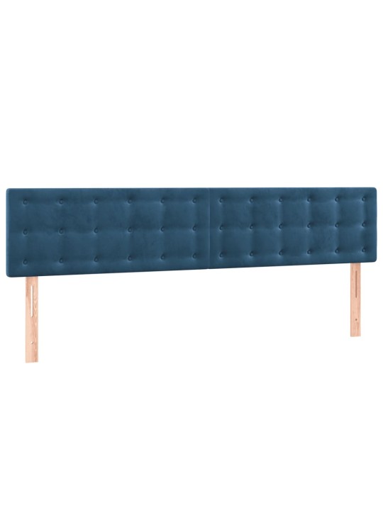 KONTINENTAALVOODI MADRATS, LED, TUMESININE, 160X200 CM, SAMET