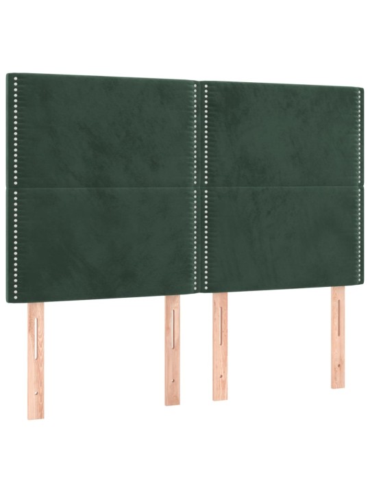 Kontinentaalvoodi madrats, LED, tumeroheline, 140x190 cm, samet