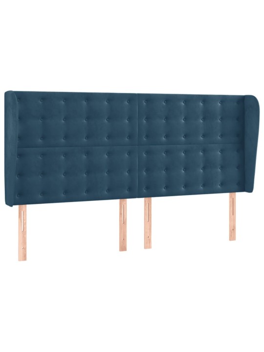 KONTINENTAALVOODI MADRATS, LED, TUMESININE, 160X200 CM, SAMET