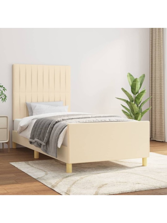 Voodiraam ilma madratsikreemita 100x200 cm kangas