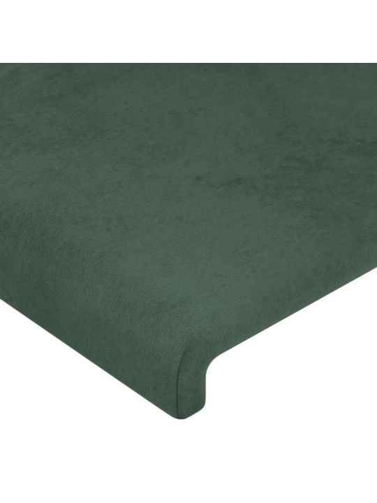 Voodiraam ilma madratsita, tumeroheline, 80x200 cm, samet