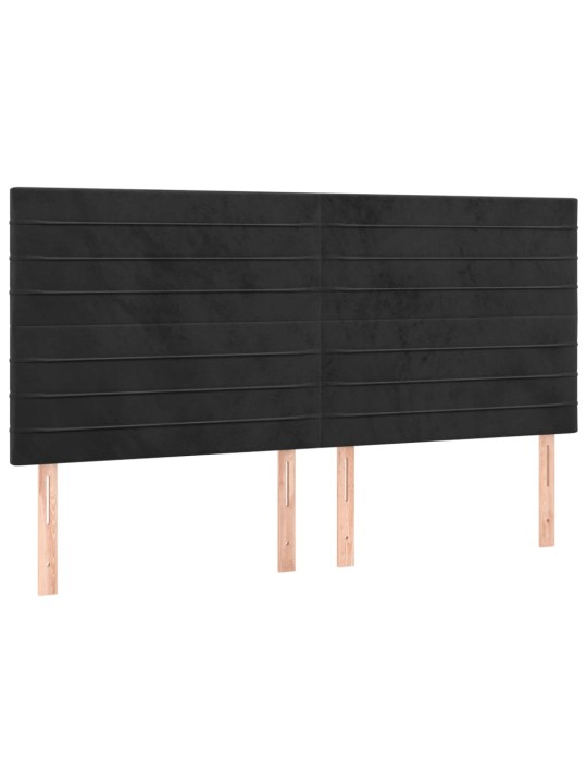 VOODIRAAM ILMA MADRATSITA, MUST, 160X200 CM, SAMET