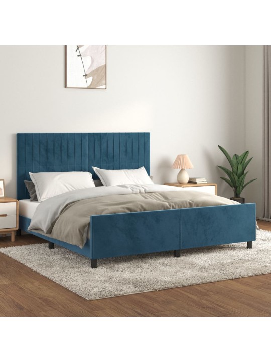 VOODIRAAM ILMA MADRATSITA TUMESININE 160X200 CM SAMET
