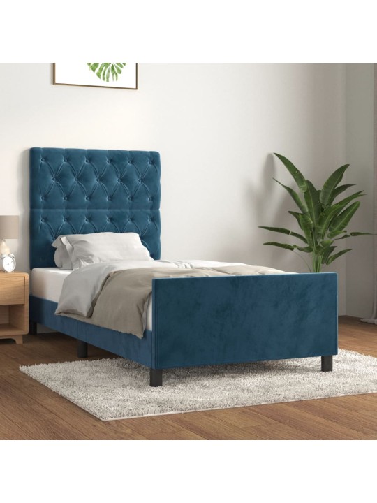 VOODIRAAM ILMA MADRATSITA, TUMESININE, 80X200 CM SAMET