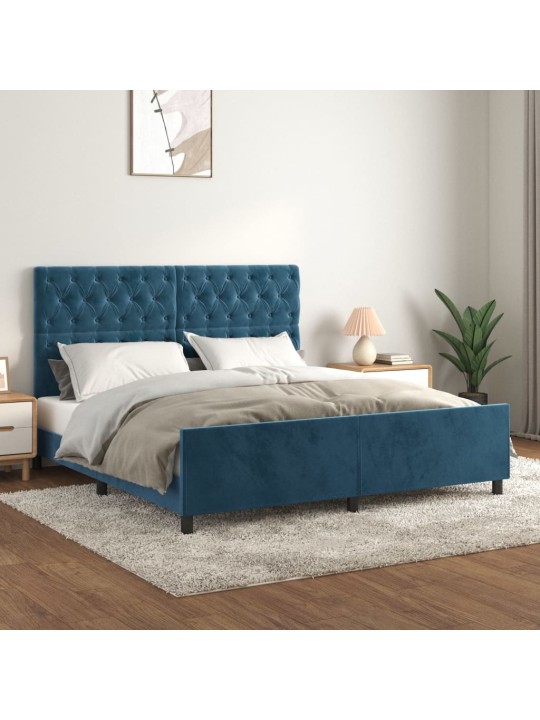 VOODIRAAM ILMA MADRATSITA TUMESININE 160X200 CM SAMET