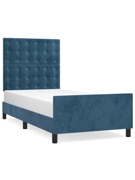 VOODIRAAM ILMA MADRATSITA TUMESININE 100X200 CM SAMET