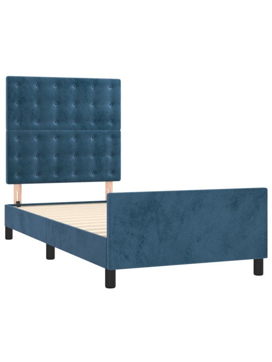 VOODIRAAM ILMA MADRATSITA TUMESININE 100X200 CM SAMET