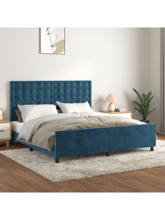 VOODIRAAM ILMA MADRATSITA TUMESININE 160X200 CM SAMET