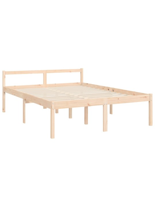 Vanemate inimeste voodiraam peatsiga, 140x190 cm, täispuit