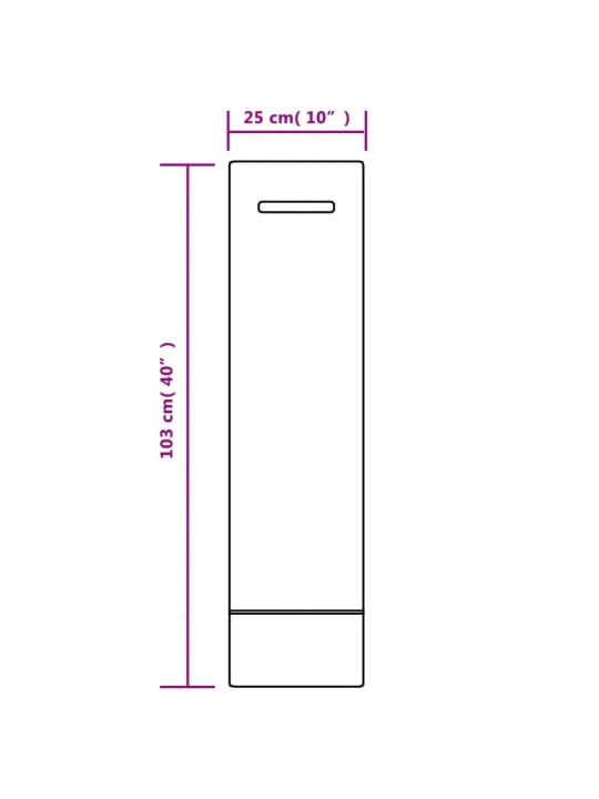 Liivakotid 10 tk, tumeroheline, 103 x 25 cm, hdpe