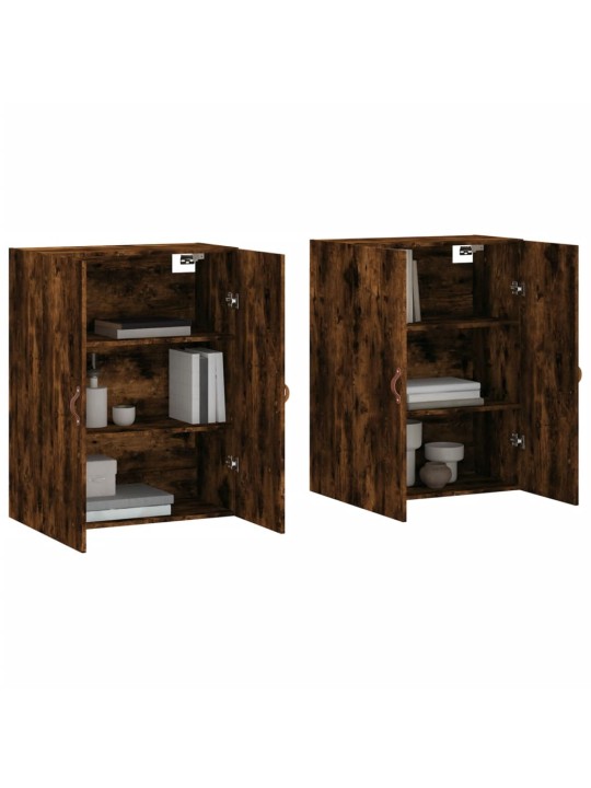 Seinakapid 2 tk, suitsutatud tamm, 69,5 x 34 x 90 cm