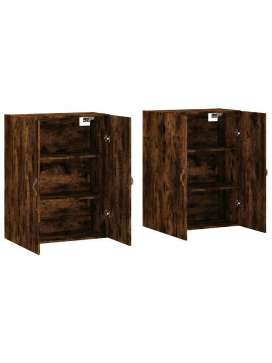 Seinakapid 2 tk, suitsutatud tamm, 69,5 x 34 x 90 cm