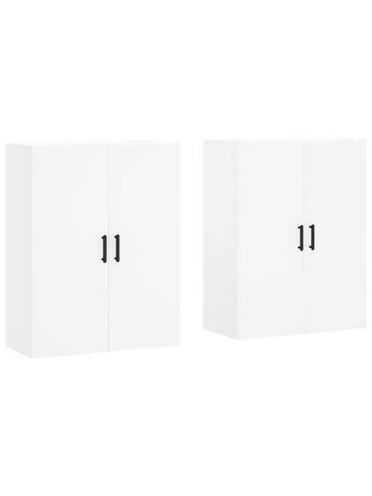 Seinakapid 2 tk, valge, 69,5 x 34 x 90 cm