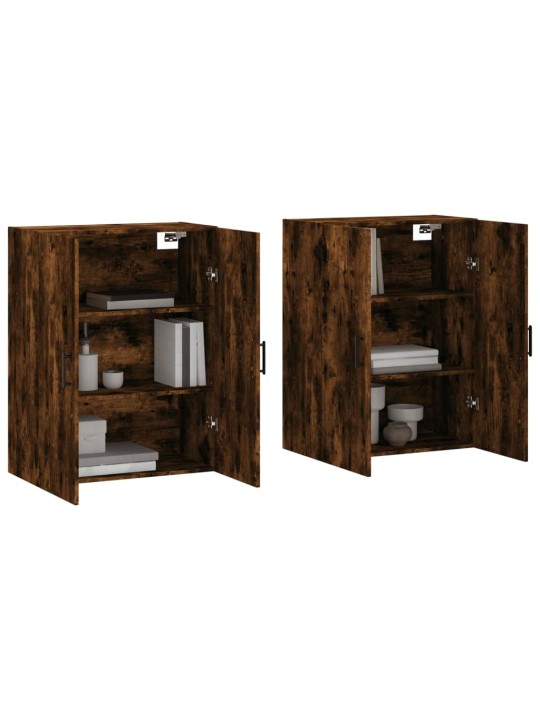 Seinakapid 2 tk, suitsutatud tamm, 69,5 x 34 x 90 cm