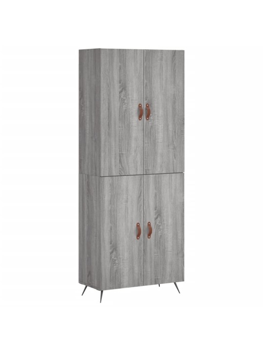 Kõrge kapp, hall sonoma tamm, 69,5 x 34 x 180 cm, tehispuit