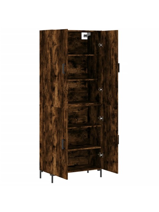 Kõrge kapp, suitsutatud tamm, 69,5 x 34 x 180 cm, tehispuit
