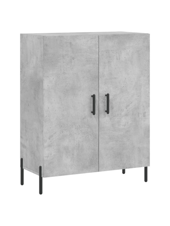 Kõrge kapp, betoonhall, 69,5 x 34 x 180 cm,tehispuit
