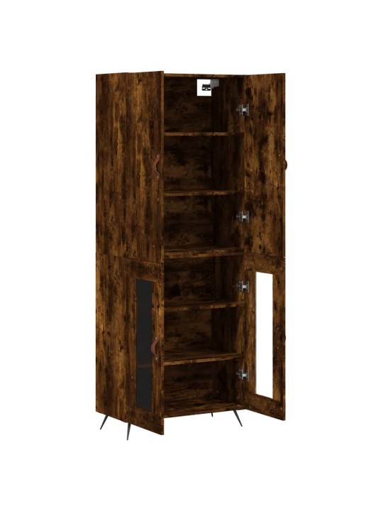 Kõrge kapp, suitsutatud tamm, 69,5 x 34 x 180 cm, tehispuit