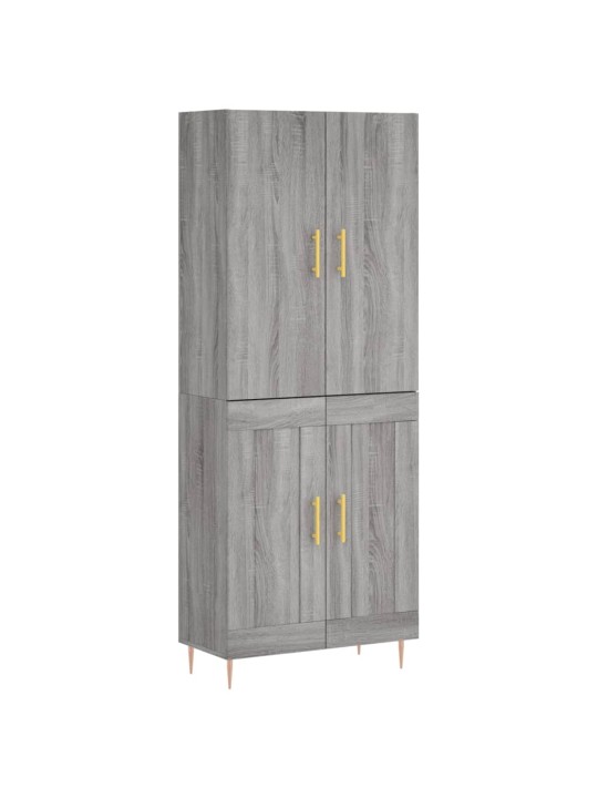 Kõrge kapp, hall sonoma tamm, 69,5 x 34 x 180 cm, tehispuit