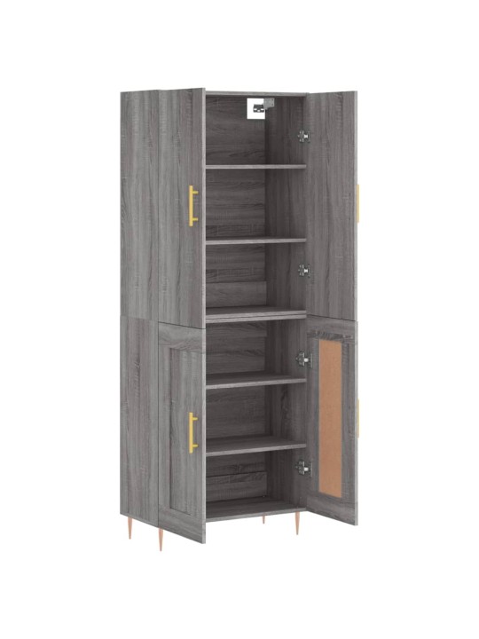 Kõrge kapp, hall sonoma tamm, 69,5 x 34 x 180 cm, tehispuit