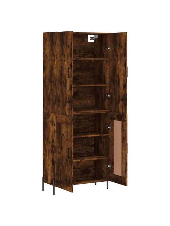 Kõrge kapp, suitsutatud tamm, 69,5 x 34 x 180 cm, tehispuit