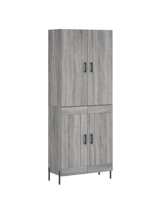 Kõrge kapp, hall sonoma tamm, 69,5 x 34 x 180 cm, tehispuit