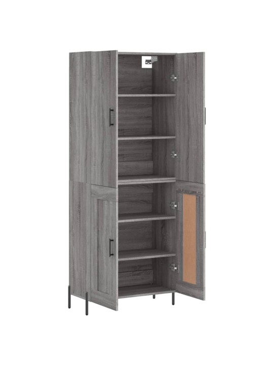 Kõrge kapp, hall sonoma tamm, 69,5 x 34 x 180 cm, tehispuit