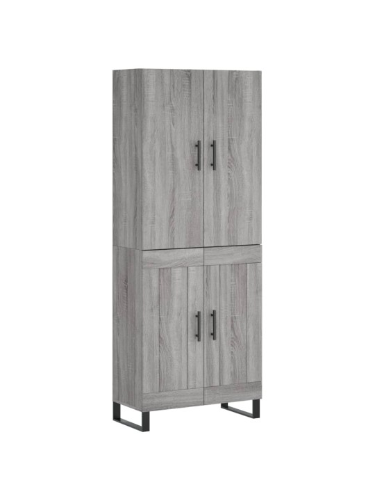 Kõrge kapp, hall sonoma tamm, 69,5 x 34 x 180 cm, tehispuit