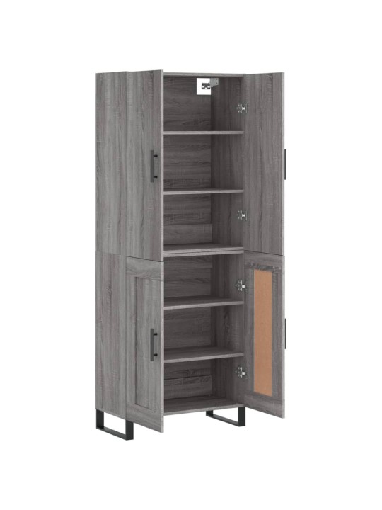 Kõrge kapp, hall sonoma tamm, 69,5 x 34 x 180 cm, tehispuit
