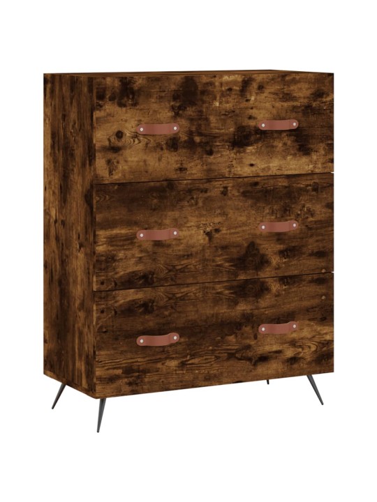 Kõrge kapp, suitsutatud tamm, 69,5 x 34 x 180 cm, tehispuit