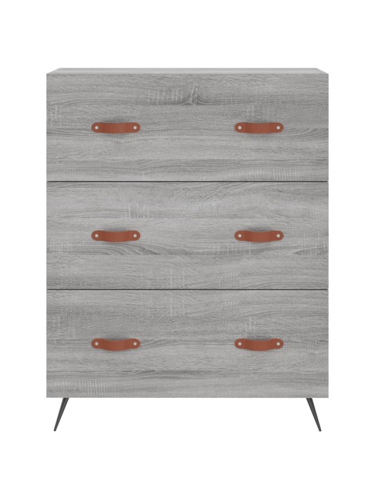 Kõrge kapp, hall sonoma tamm, 69,5 x 34 x 180 cm, tehispuit