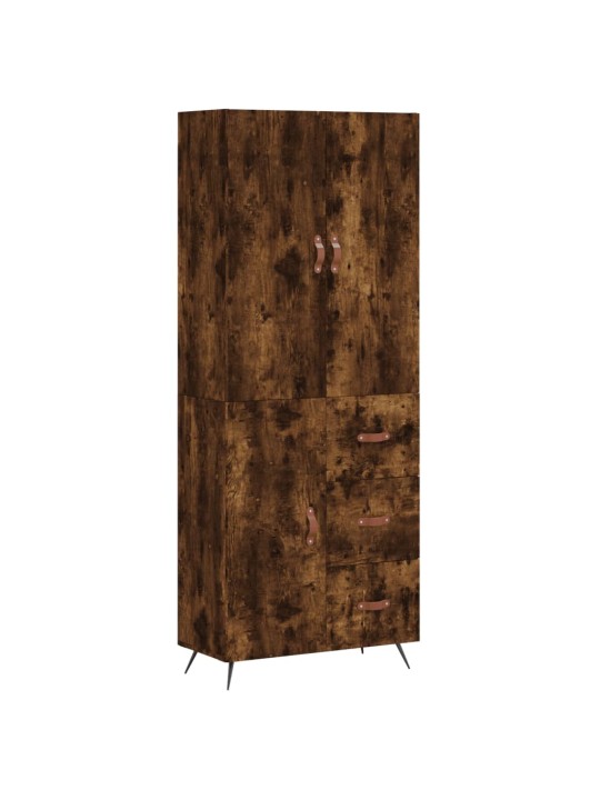 Kõrge kapp, suitsutatud tamm, 69,5 x 34 x 180 cm, tehispuit