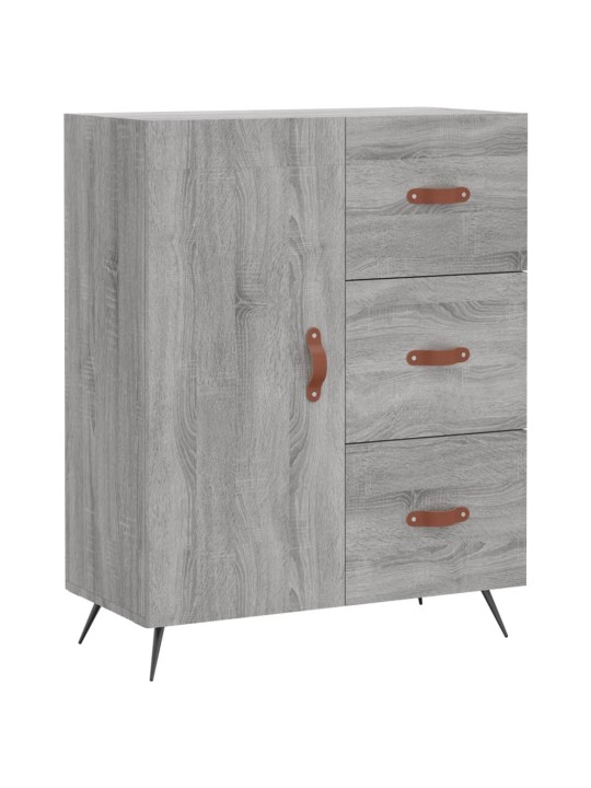 Kõrge kapp, hall sonoma tamm, 69,5 x 34 x 180 cm, tehispuit