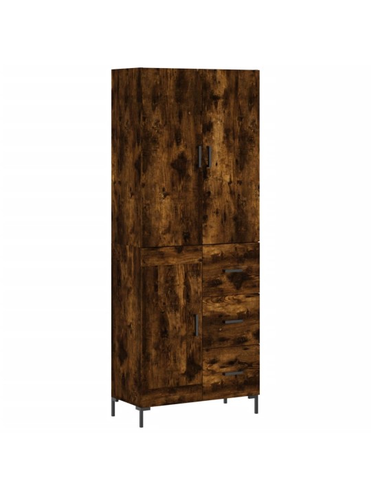 Kõrge kapp, suitsutatud tamm, 69,5 x 34 x 180 cm, tehispuit