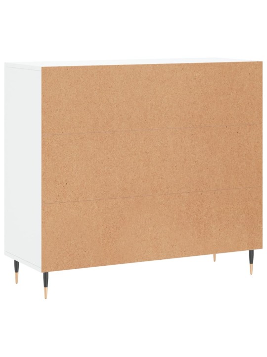 Puhvetkapp, valge, 90 x 34 x 80 cm, tehispuit
