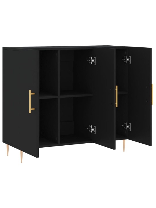 PUHVETKAPP, MUST, 90 X 34 X 80 CM, TEHISPUIT