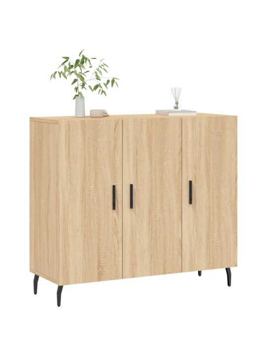 Puhvetkapp, sonoma tamm, 90 x 34 x 80 cm, tehispuit