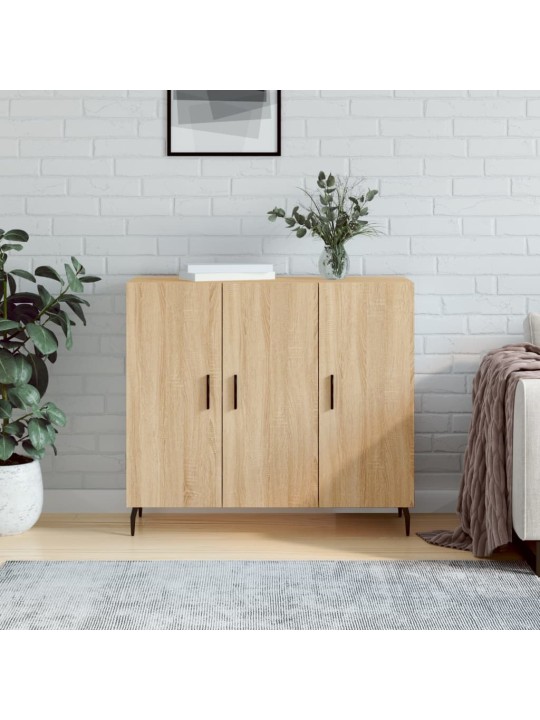 Puhvetkapp, sonoma tamm, 90 x 34 x 80 cm, tehispuit