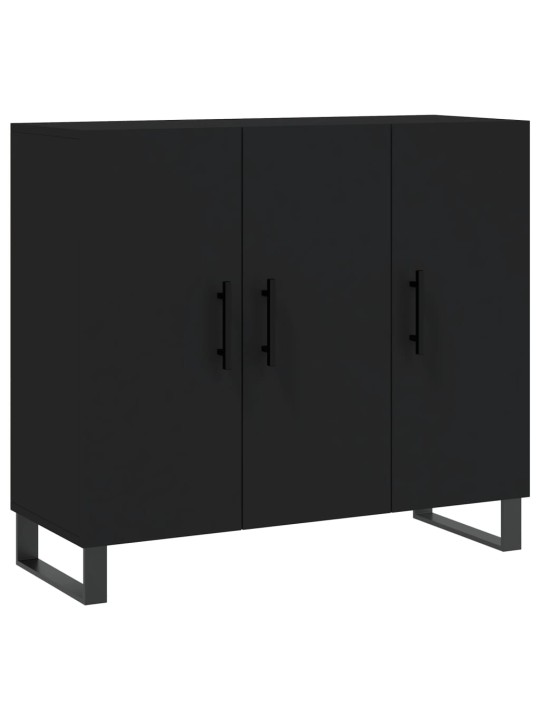 Puhvetkapp, must, 90 x 34 x 80 cm, tehispuit