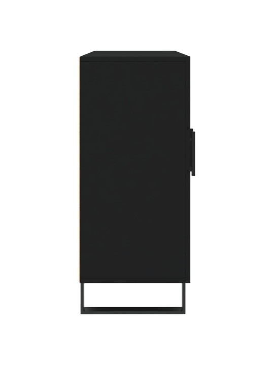 Puhvetkapp, must, 90 x 34 x 80 cm, tehispuit