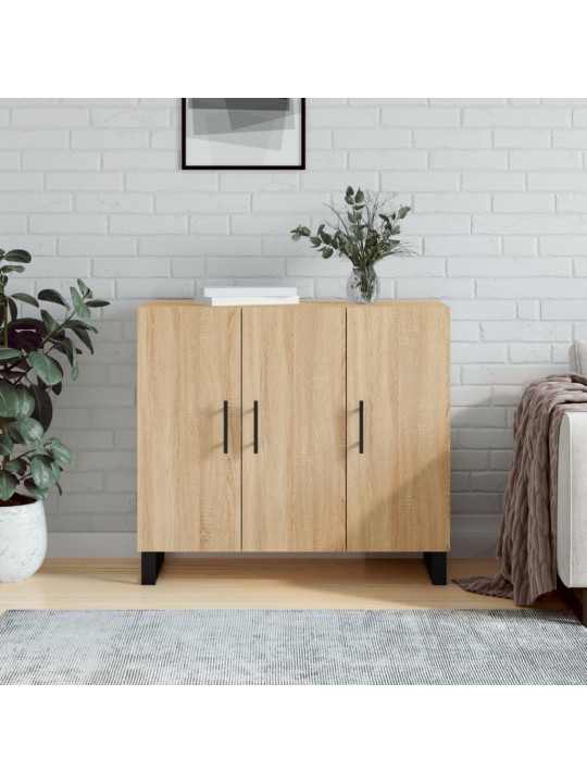 Puhvetkapp, sonoma tamm, 90 x 34 x 80 cm, tehispuit