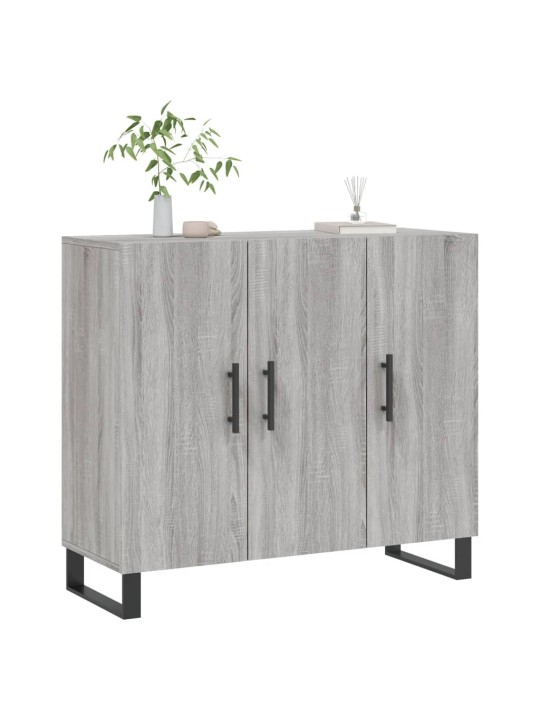 Puhvetkapp, hall sonoma tamm, 90 x 34 x 80 cm, tehispuit