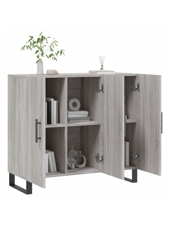 Puhvetkapp, hall sonoma tamm, 90 x 34 x 80 cm, tehispuit